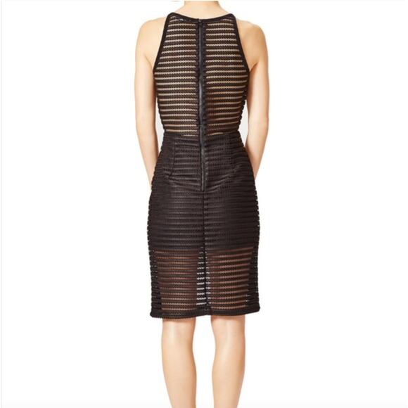 Parker Conner Neoprene Sheath Dress in Black Small - Picture 2 of 9